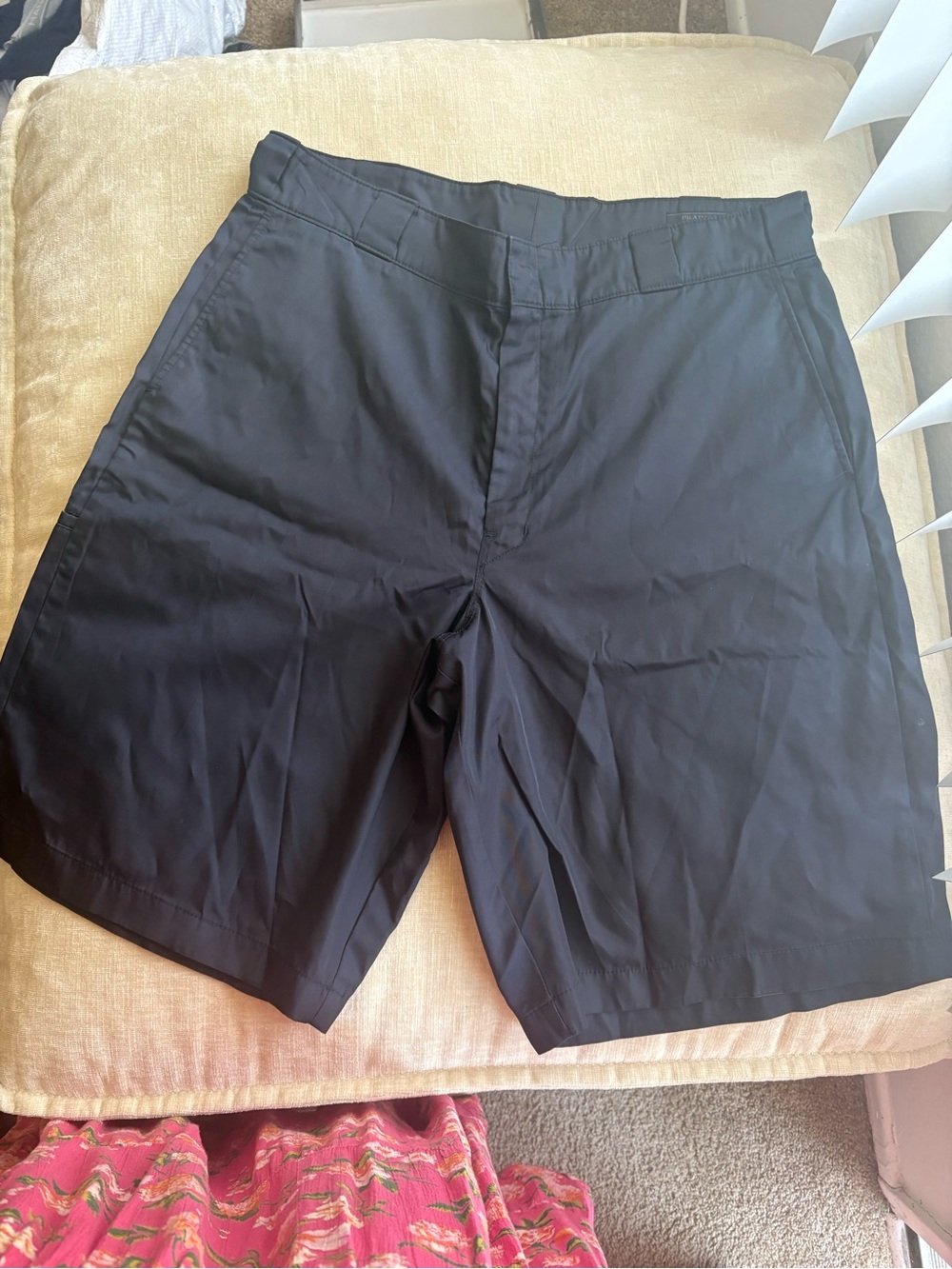 Prada Black Nylon Cargo Bermuda Shorts - Picture 4 of 8